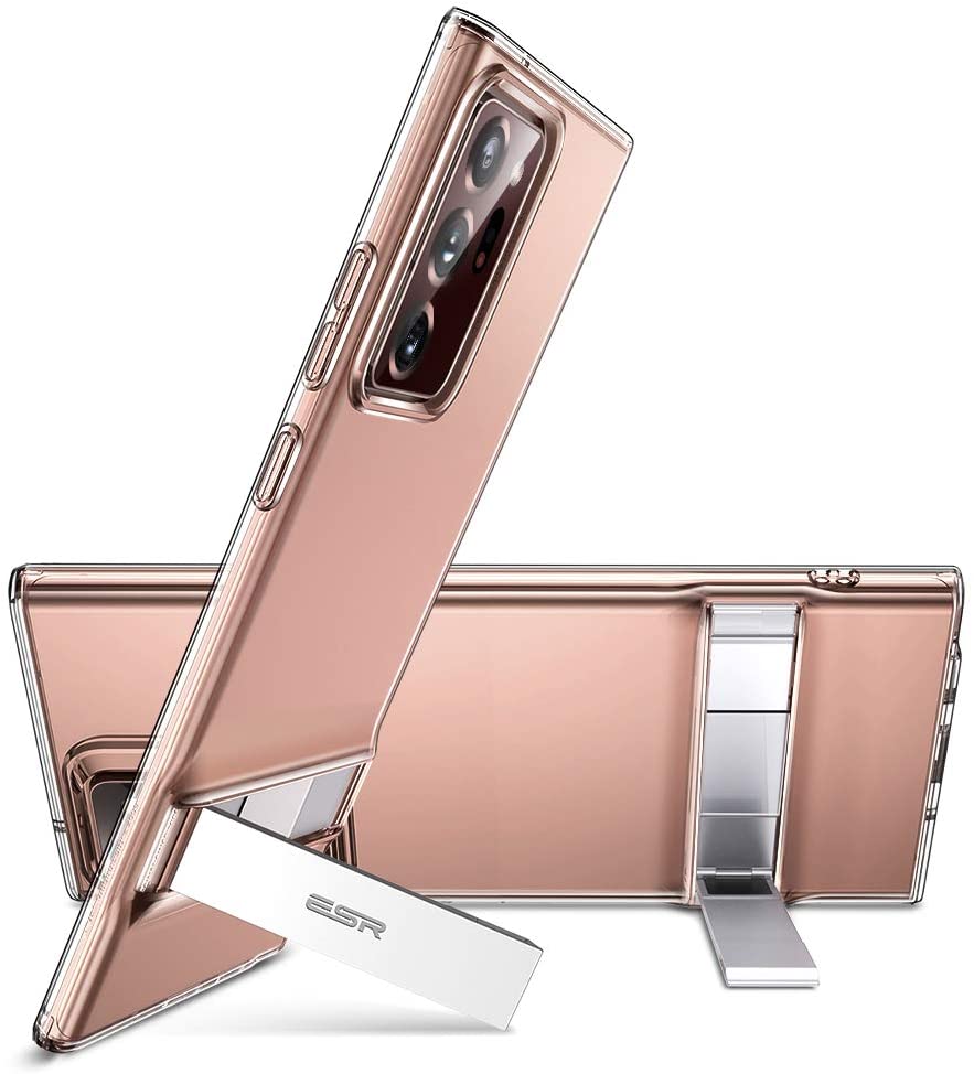 ESR Galaxy Note20 Ultra スタンド付きクリアケース
